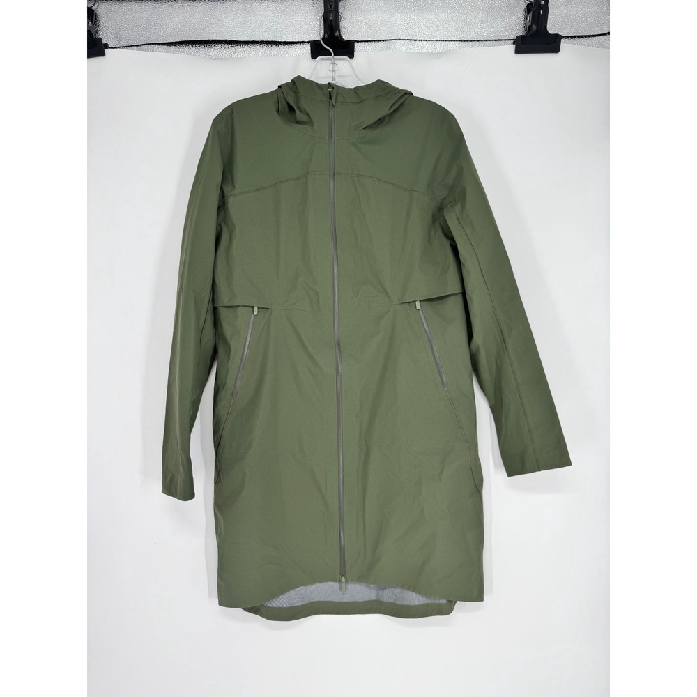 Lululemon Cloud Crush Rain Jacket Coat Womens Size 6 Waterproof Hooded Full Zip